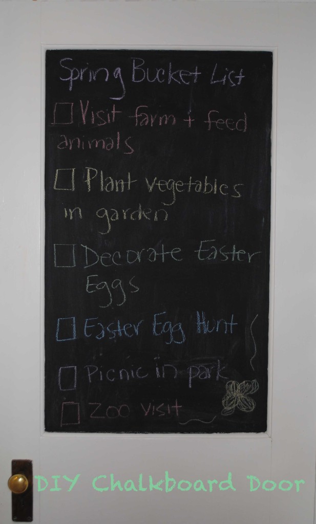 DIY Chalkboard Door Updated 2