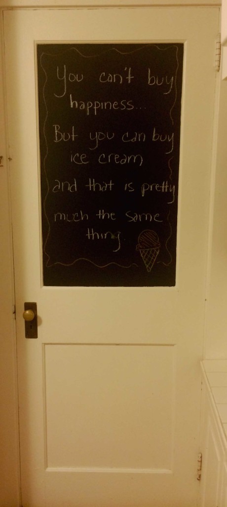 ice cream door saying