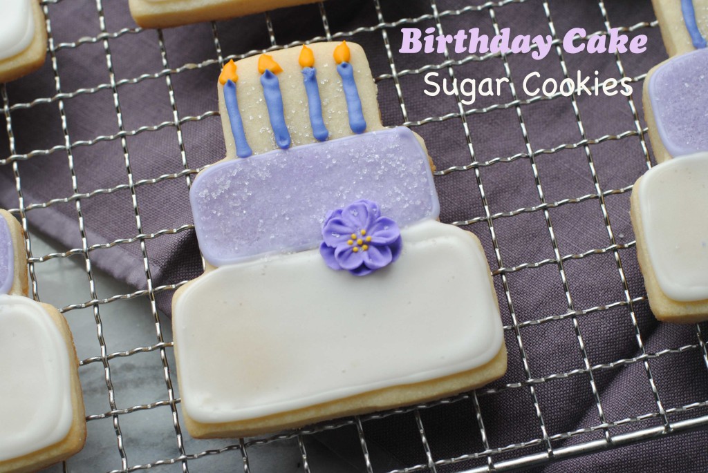 birthday cake sugar cookies