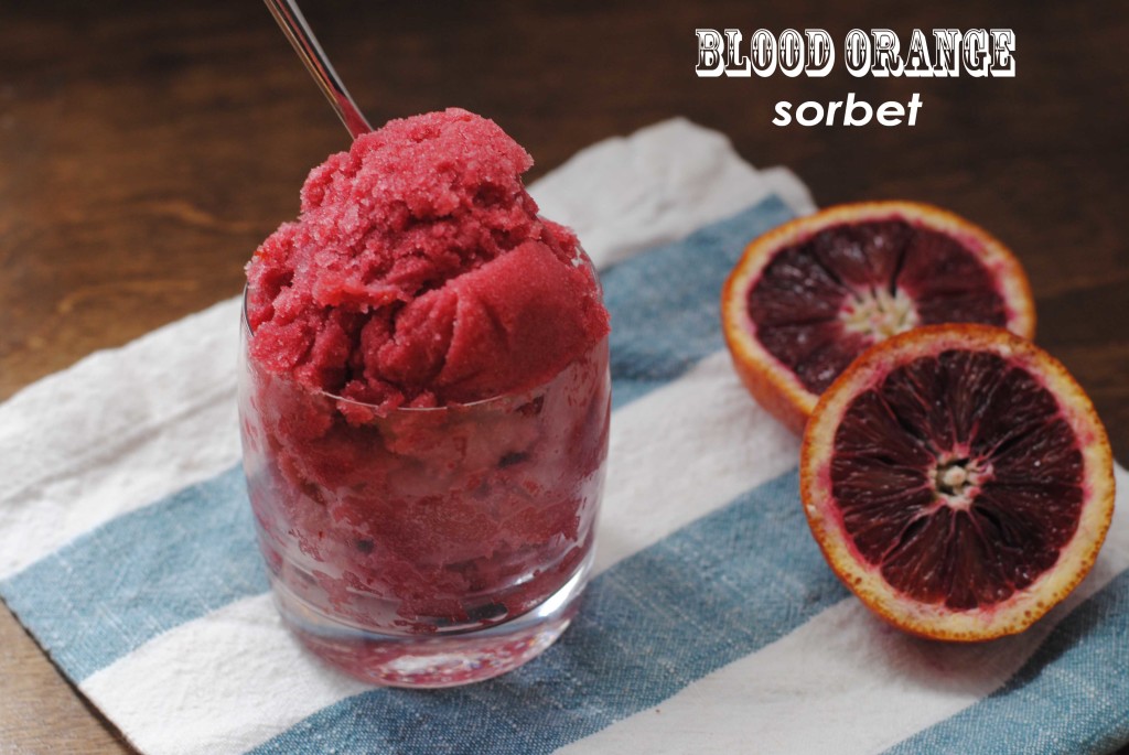 blood orange sorbet