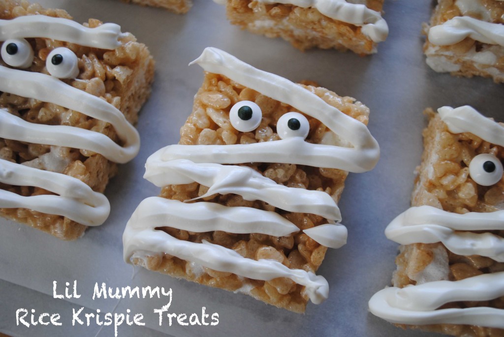 lil mummy rice krispie treats