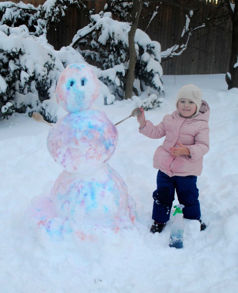 snow painting