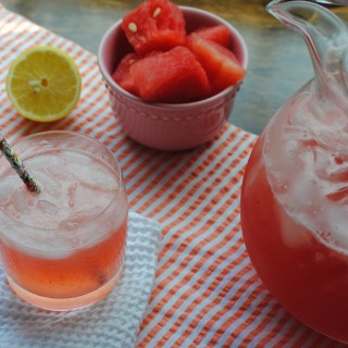 Summer Watermelon Drink Series Part II: Sparkling Watermelon LemonadeSpritzer