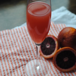 A Blood Orange Mimosa & a Happy 1st Blogiversary to me! Cheers!