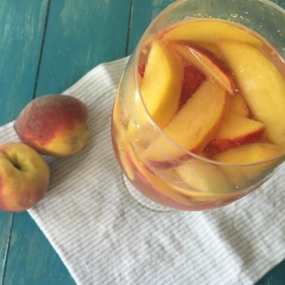 Sparkling Peach-Raspberry Sangria