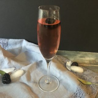 Blackberry and Elderflower Rose Cocktail